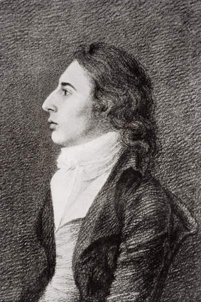Robert Southey (1774-1843) från "The Life of Charles Lamb, Volume I" av E.V. Lucas, publicerad 1905 av Robert Hancock