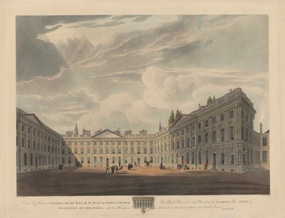 Peckwater Quadrangle, Christ Church, Oxford av Robert Havell