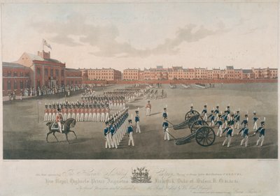 Scene of Honorable Artillery Company, City Road, Finsbury, Islington, London, 1829 av Robert Havell