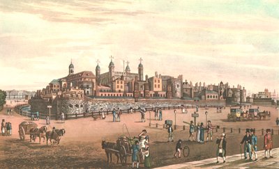 Towern i London, c1821. av Robert Havell