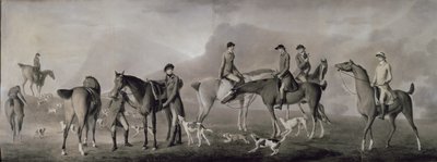 Tom Conolly från Castletown Hunting with his Friends, 1769 (pastell, krita och gouache på papper) av Robert Healy