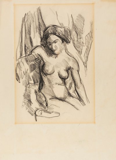 Utan titel (naken) av Robert Henri