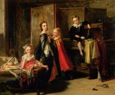 Dressing for the Charade: The Children of Patrick Allan Fraser, 1886 av Robert Herdman