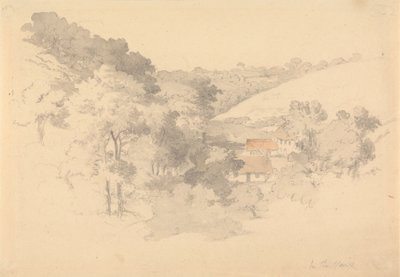 Gårdsbyggnader i Vaux, Jersey av Robert Hills