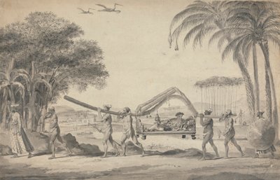 Resenär i en Palanquin i Indien av Robert Home
