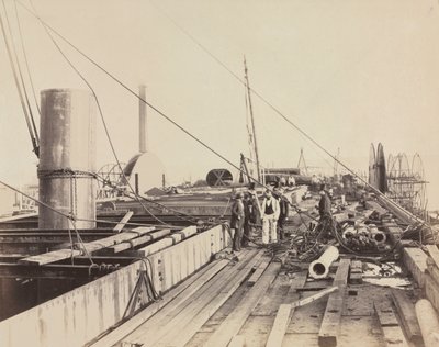 Däcksscen i Great Eastern av Robert Howlett