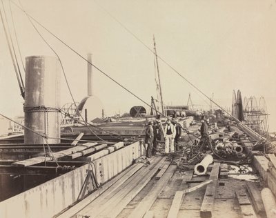 Deck Scene of the Great Eastern, 1857. av Robert Howlett