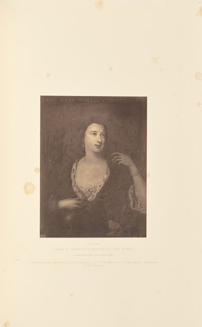 Lady M. Wortley Montagu, av Rusca av Robert Howlett