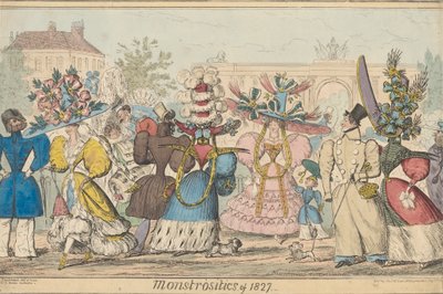 Monstrositeter 1827 av Robert Isaac Cruikshank