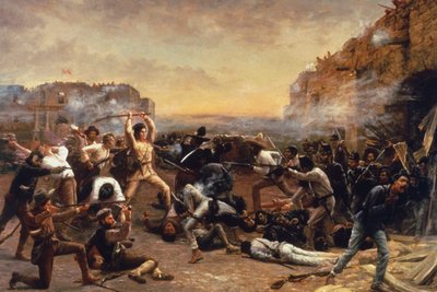 Alamos fall eller Crocketts sista strid av Robert Jenkins Onderdonk