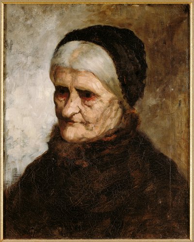 Chef för en gammal kvinna, 1881 av Robert Koehler