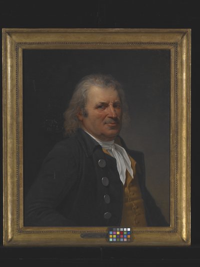 Porträtt av en äldre man (olja på duk) av Robert Lefevre