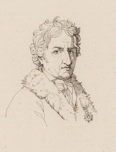 Porträtt av kompositören Pierre-Alexandre Monsigny 1729-1817, ca. 1810. av Robert Lefevre