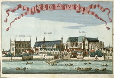Westminster viser Abbey, Hall and Parliament House, fra 