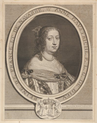 Anne av Österrike, 1660. av Robert Nanteuil