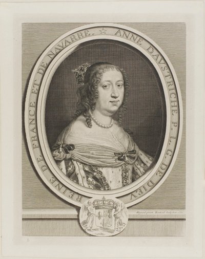 Anne av Österrike, drottning av Frankrike av Robert Nanteuil