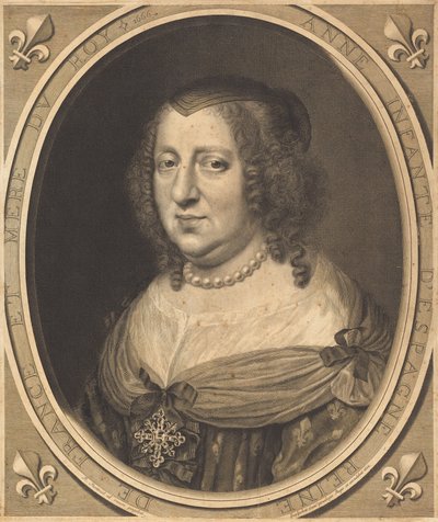Anna av Österrike, drottning av Frankrike och Navarra av Robert Nanteuil