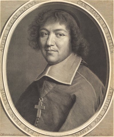 Charles Maurice Le Tellier av Robert Nanteuil