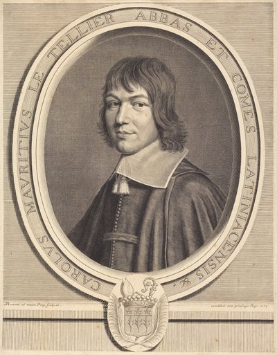 Charles-Maurice Le Tellier av Robert Nanteuil