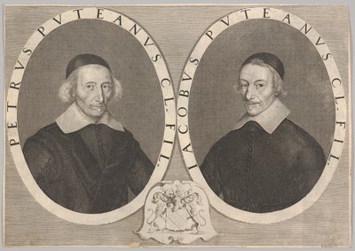 Dubbelporträtt av Pierre och Jacques Dupuy, ca. 1648-49. av Robert Nanteuil