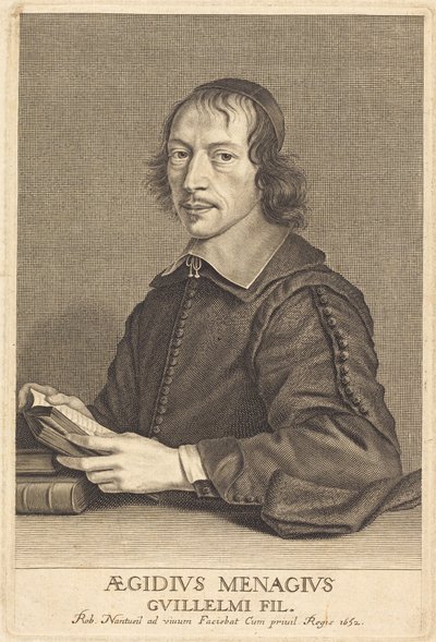 Gilles Ménage av Robert Nanteuil