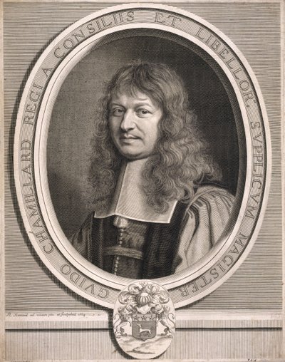 Guido Chamillard, mästare över framställningar. 1664. av Robert Nanteuil