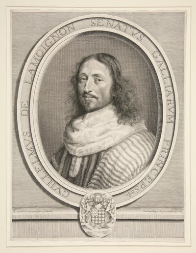 Guillaume de Lamoignon, förste ordförande för parlamentet i Paris (förste ordförande i parlamentet i Paris) av Robert Nanteuil