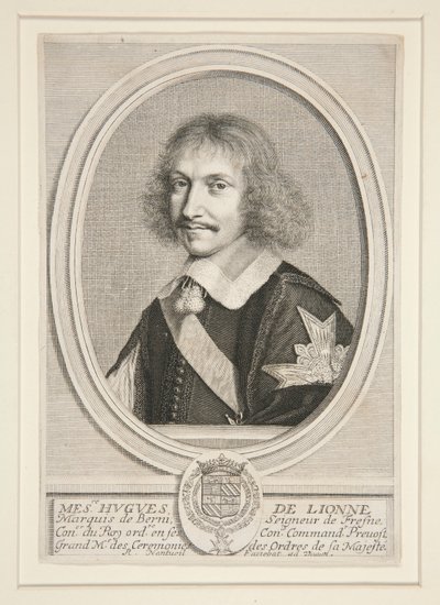 Hugues de Lionne, markis av Berni (1611-1671) av Robert Nanteuil