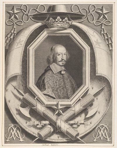 Kardinal Jules Mazarin, 1659. av Robert Nanteuil