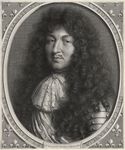 Ludvig XIV, kung av Frankrike (1638-1678) av Robert Nanteuil
