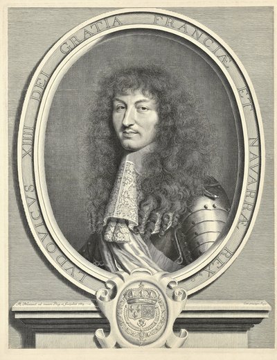 Ludvig XIV, kung av Frankrike 1638-1715, 1664 av Robert Nanteuil