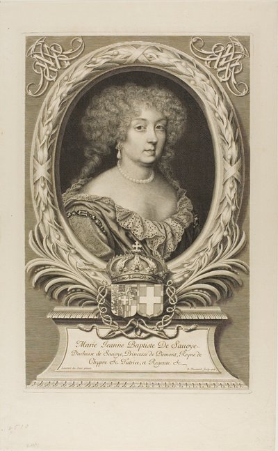 Marie Jeanne Baptiste, hertiginna av Savoye av Robert Nanteuil