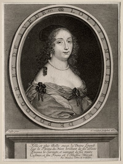 Marie Louise de Gonzague, drottning av Polen av Robert Nanteuil