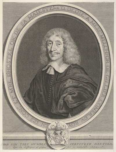 Melchior de Gillier, 1652. av Robert Nanteuil
