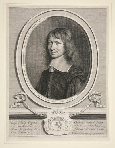 Nicholas Fouquet (Foucquet), Vicount av Melun och av Vaux av Robert Nanteuil