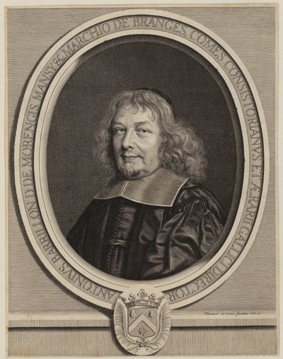 Porträtt av Antoine Barillon [Barrillon] av Robert Nanteuil