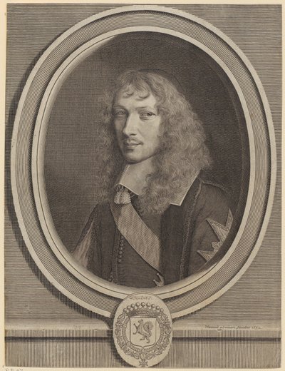 Porträtt av Basile Fouquet av Robert Nanteuil