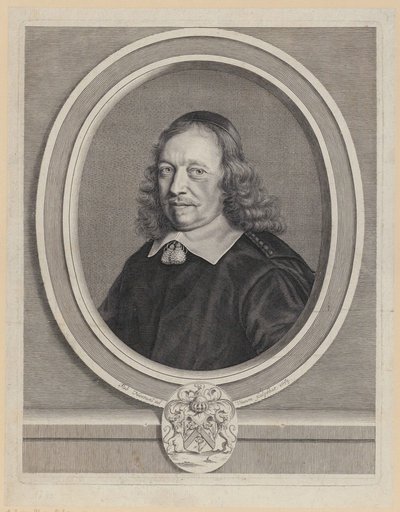 Porträtt av Gilles Blondeau av Robert Nanteuil