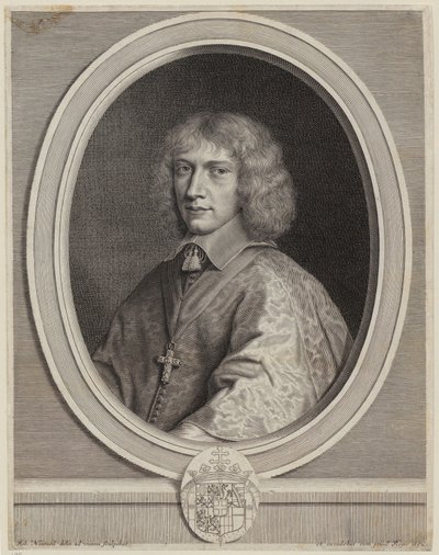 Porträtt av Henrik II av Savojen [greve av Nemours] av Robert Nanteuil