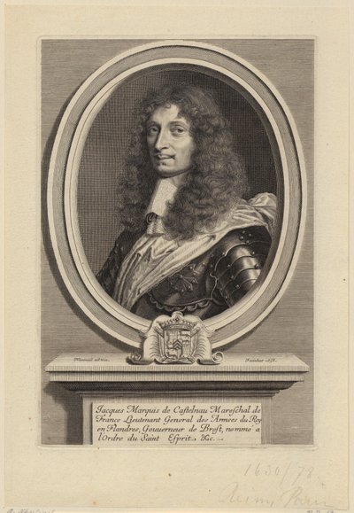 Porträtt av Jacques II de Castelnau, fransk marskalk av Robert Nanteuil