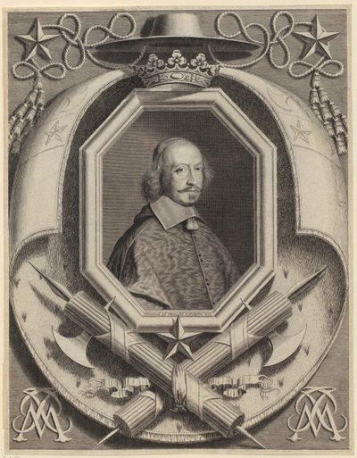 Porträtt av kardinal Jules Mazarin av Robert Nanteuil