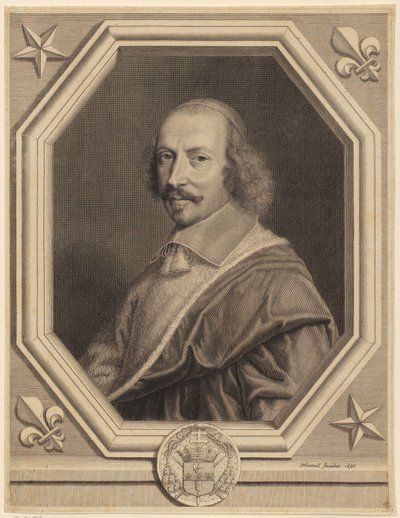 Porträtt av kardinal Jules Mazarin av Robert Nanteuil