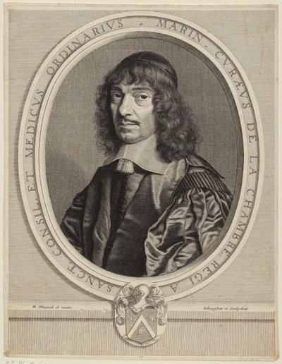 Porträtt av Marin Cureau de La Chambre av Robert Nanteuil