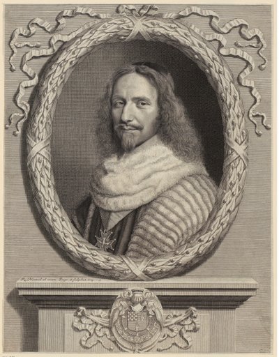Porträtt av Nicolas Potier de Novion av Robert Nanteuil