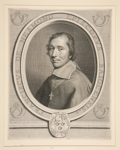 Porträtt av François-Théodore de Nesmond, president? Mortier au Parlement de Paris (huvuddomaren i Parisparlamentet) av Robert Nanteuil