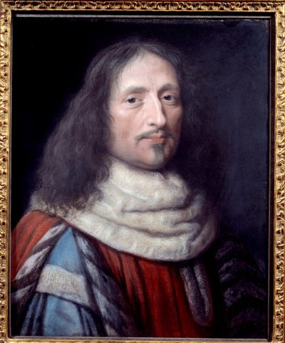 Porträtt av Guillaume de Lamoignon (1617-1677) Förste president för parlamentet i Paris Målning av Robert Nanteuil (1623-1678) 1600-talets Paris, Musee Carnavalet av Robert Nanteuil