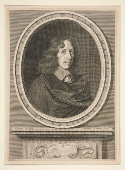 Porträtt av Jean Chapelain, kungens rådgivare av Robert Nanteuil