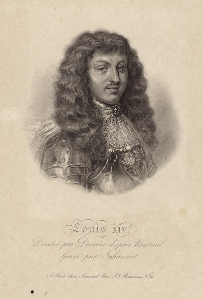 Porträtt av kung Ludvig XIV av Robert Nanteuil