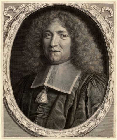 Porträtt av Louis Boucherat 1616-1699, Frankrikes kansler, 1677. av Robert Nanteuil