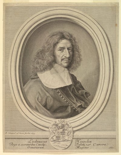 Porträtt av Louis Hesselin av Robert Nanteuil